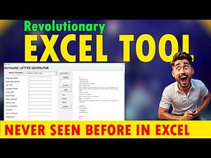Revolutionary Excel Tool! Create Dynamic Letters in Seconds 🚀