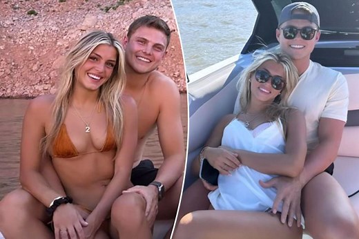 Zach Wilson cozies up to girlfriend Nicolette Dellanno over holiday weekend