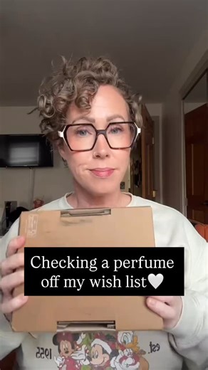 Kim Spader on Instagram: "Checking a perfume off my wish list🤍 #perfumereview #fragrancereview #perfumewishlist #kayaliperfume @kayali @monakattan"