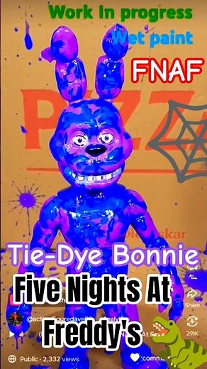 🫵 👹 (TIE-DYE BONNIE) | (FIVE NIGHTS AT FREDDY'S) | Action Figure | FNAF | Funko Custom