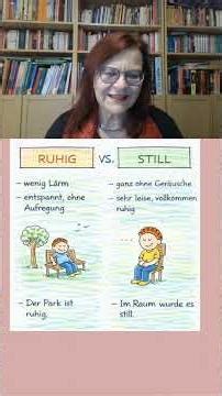 ruhig vs. still #learn #deutschkurs #deutsch #learning #vocabulary #german #languagelearning