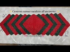 Tutorial: Centrino runner natalizio all’uncinetto