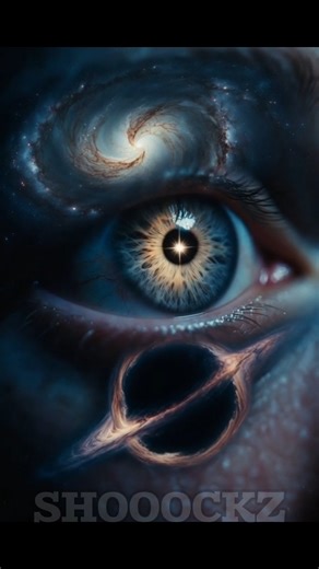 Galaxy morphing into eye-black hole hybrid…👁️😱👀
