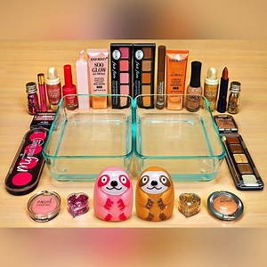 10K views · 320 reactions | PINK vs BROWN ! Slime Coloring and Mixing with Makeup | Satisfying Slime | Facebook