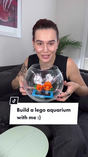 Building a Lego Goldfish Set - Fun Lego Aquarium Setup