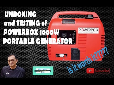 Unboxing and testing of "POWERBOX" 1000w portable generator | #unboxing #powerbox #1000w #generator