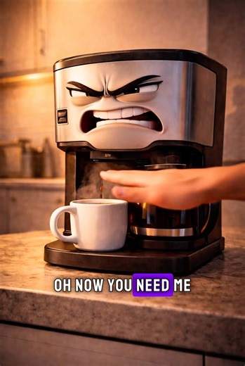 POV: The Coffee Maker Got Revenge.