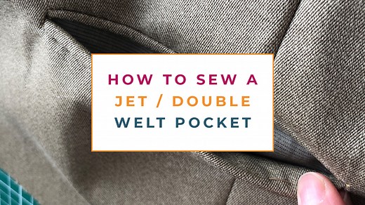 The Double Welt: A Jet Pocket Tutorial