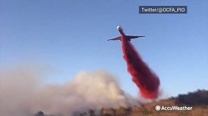 5.4K views · 140 reactions | Strong Santa Ana winds helped the Silverado Fire grow quickly to 2,000 acres in just a few hours on Monday in Orange County, California. https://bit.ly/362HOzg | AccuWeather | Facebook