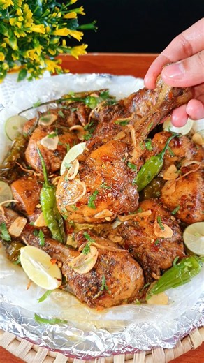 Balochi Chicken Steam Roast💗Recipe is in description❣#shorts #trendingshorts #food