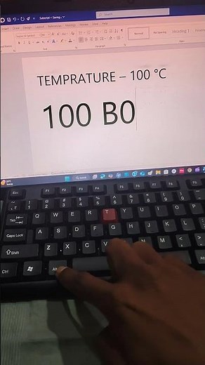 Word Me Degree Symbol Kaise Likhe? ° | Keyboard Shortcut Magic
