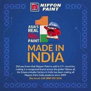 25K views · 145 reactions | Locally made, globally known. At Nippon Paint, we bring you products of the highest standard and of international quality, manufactured locally in our state-of-the-art factory in Sriperumbudur, Tamil Nadu, India, since 2009. We aspire to continue creating employment opportunities for Indians, as we have for over a decade now. #NipponPaint #VocalForLocal #MakeinIndia #ManufacturedLocally #India #Indian | Nippon Paint India | Facebook