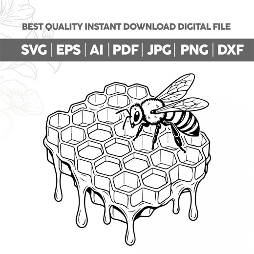 3D Honeycomb Bee Svg,beekeeper SVG Png,honey Drip Cutting Board Design,laser Engraving File,gift for Her,instant Download - Etsy