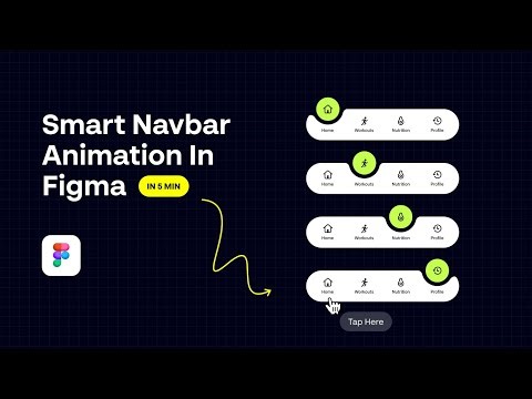 Create a Smart Navigation Bar Animation in Figma | Step-by-Step Tutorial
