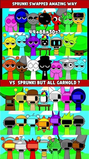 SPRUNKI SWAPPED AMAZING WAY 🌀🤐VS SPRUNKI BUT GARNOLD #incredibox #sprunkimod #sprunkisong #roblox
