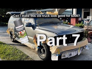 Painting a Truck with Rustoleum Hammered Spray Paint Part 7