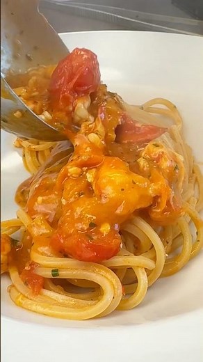 Spaghetti all’astice🦞versione SUPREMAAAA🤤 #astice #pasta #recipe #cucinaitaliana #shorts #perte