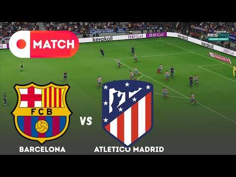 BARCELONA vs ATLETICO MADRID | Copa Del Rey 2025 Match Simulation | eFootball PES 21 Gameplay