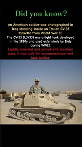 WWII Italian CV-33 Tank Found in Iraq | Rare World War 2 Tankette Still Surviving #shorts #ww2