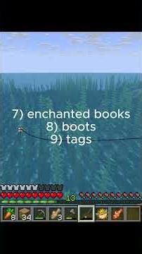 Weird things caught fishing #minecraft