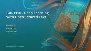 Deep Learning with Unstructured Text