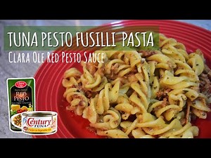 Tuna Pesto Fusilli Pasta using Clara Ole Sauce // Quick and Easy // Simple and Delicious
