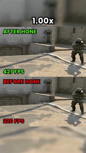 HONE | CSGO2 FPS Comparison Using HONE Optimizer! #cs #csgo #csgo2 #hone #gaming #techtok #pcgaming #counterstrike | Instagram