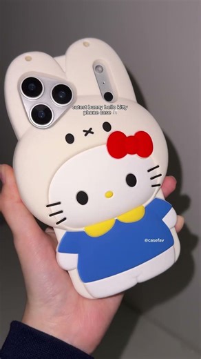 found the cutest bunny hello kitty phone case!!🐰🎀✨ #hellokitty #phonecase