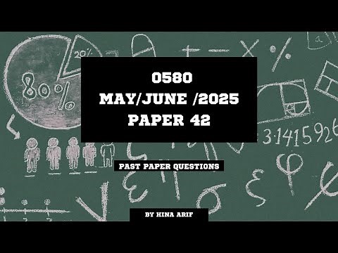 0580 /42 / M/J /25. IGCSE MATHEMATICS PAPER 4 (EXTENDED) STEP BY STEP SOLUTION.