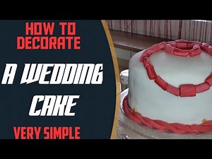 How to decorate a simple wedding cake