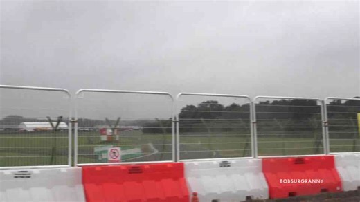 Watch what happens when the Italian Tornado jet roars past the crowd