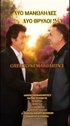 Μανώλης Αγγελόπουλος Μανώλης ΛιδάκηςΜια Μολυβιά που Σβήνει.AI Video Creation GREEKCINEMA-60ARTN3