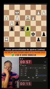 Playing an inferior endgame with time trouble #chess #chess #xadrez