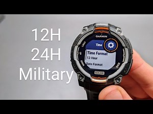 Change Time Format on Garmin Instinct 3 - 12H , 24H & Military Time