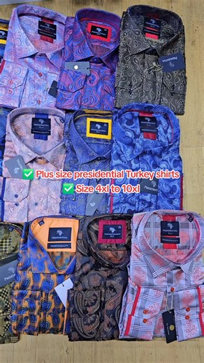 Plus Size Presidential Turkey Shirts Available in Nairobi
