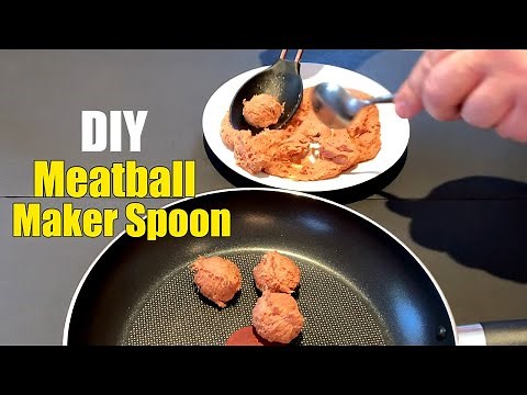 How to Make Meatball Maker Spoon - DIY Homemade Meatball Kitchen Gadget