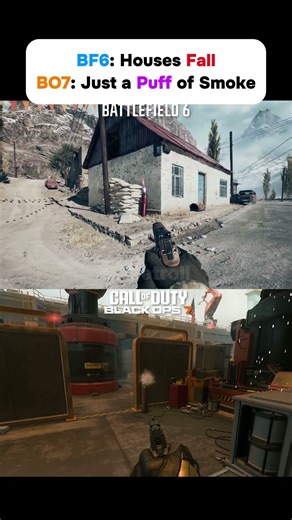 😱BF6 vs BO7: Gas Explosion Comparison – Real Destruction vs Visual Only