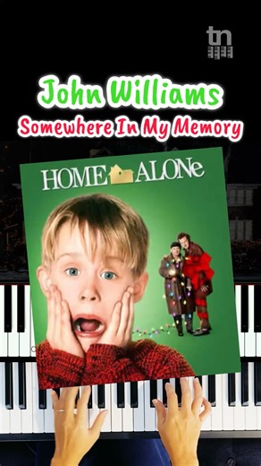 Home Alone Theme Somewhere in My Memory Easy Piano by John Williams #homealone