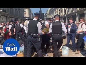 More Extinction Rebellion protesters are arrested in central London