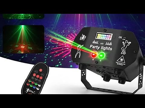 Nigecue Discolicht Partylicht mit Fernbedienung, Sehr schöne Strobo , LED und Soundeffekte