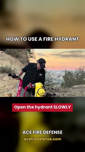 How to Use a Fire Hydrant in a Wildfire #Shorts