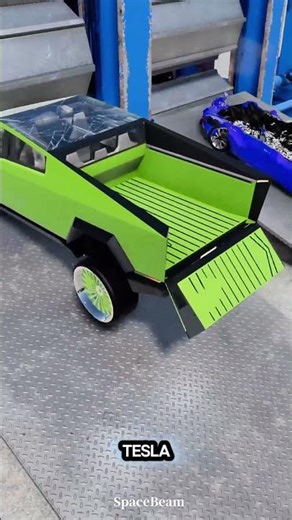 Crusher vs 3 Teslas… BIG Mistake😳Cybertruck SHOCKED Everyone! | BeamNG.drive #simulation #satisfying