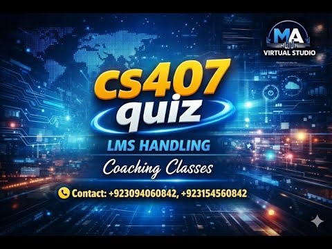 cs407 quiz no.4 solution Fall 2025