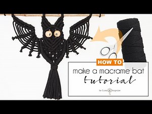 cute DIY macrame bat tutorial