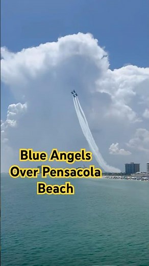 Blue Angels Flying Over Pensacola Beach