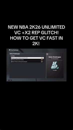 NEW NBA 2K26 UNLIMITED VC X2 REP GLITCH! HOW TO GET VC FAST IN 2K! BEST VC METHOD AFTER PATCH 2K26! #2kcommunity #fyp #2k #2k26 #glitches