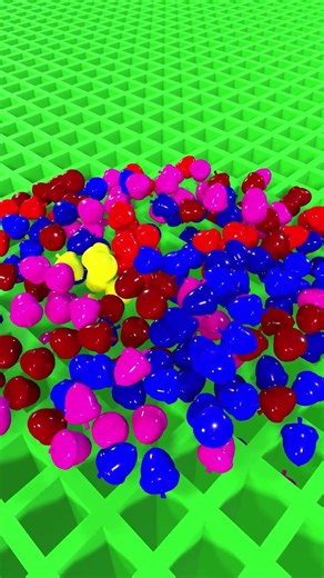 Colorful Physics Simulation Gets Wild #simulation #shorts