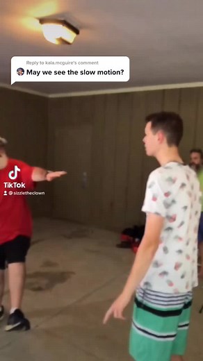 Reply to @kala.mcguire @twistedblake pie throw slow mo @americanclownacademy #turnclownforwhat #clowncheck #piethrow #clowntok