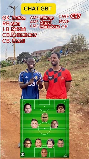 All time Football XI .human being vs Chatgbt #football #soccer #premierleague #football