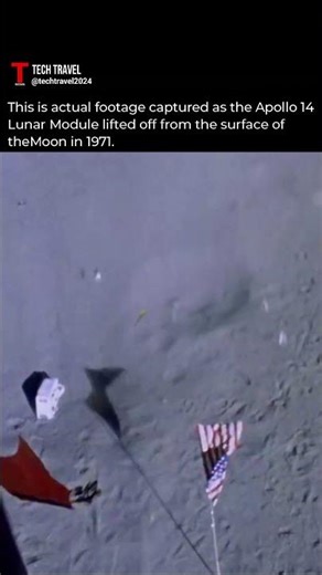 Real footage of Apollo 14 leaving the Moon. #apollo